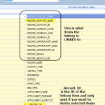 ACT! History Fields that are exported