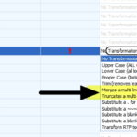 OAKMerge Remove Multiple lines Transformation